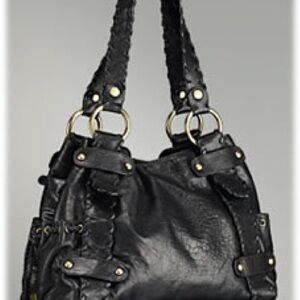 Elegant Black Leather Handbag